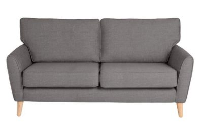 Heart of House Azure Large Fabric Sofa - Light Grey